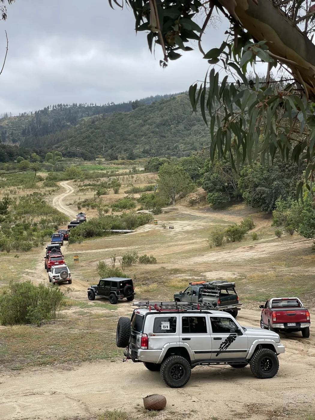 Vehículos 4x4 en ruta de tierra